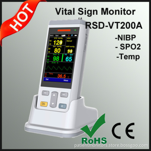 Smallest Handhedl Patient Vital Sign Monitor Device